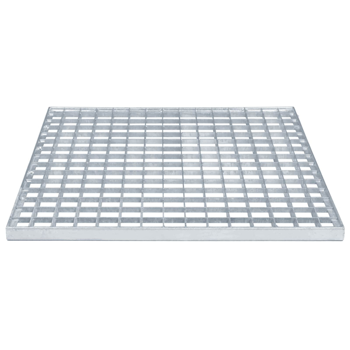 vidaXL Σίτα Ασημί 50 x 50 x 2 cm Γαλβανισμένο Ατσάλι Ψυχρής Βύθισης