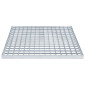 vidaXL Σίτα Ασημί 50 x 50 x 2 cm Γαλβανισμένο Ατσάλι Ψυχρής Βύθισης