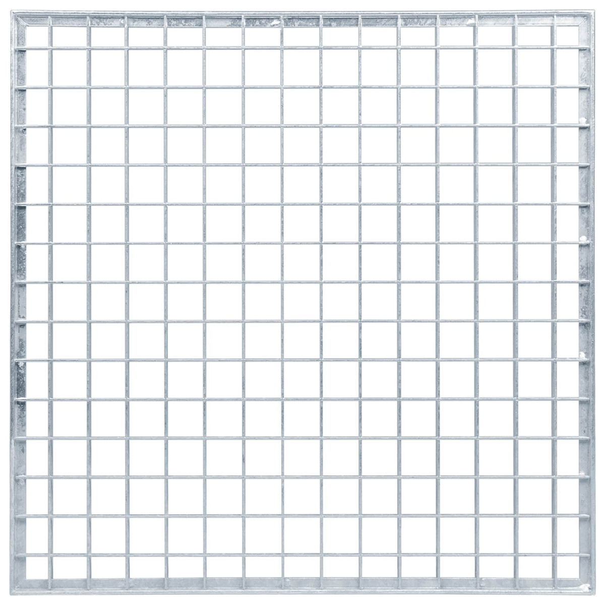 vidaXL Σίτα Ασημί 50 x 50 x 2 cm Γαλβανισμένο Ατσάλι Ψυχρής Βύθισης