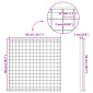 vidaXL Σίτα Ασημί 50 x 50 x 2 cm Γαλβανισμένο Ατσάλι Ψυχρής Βύθισης