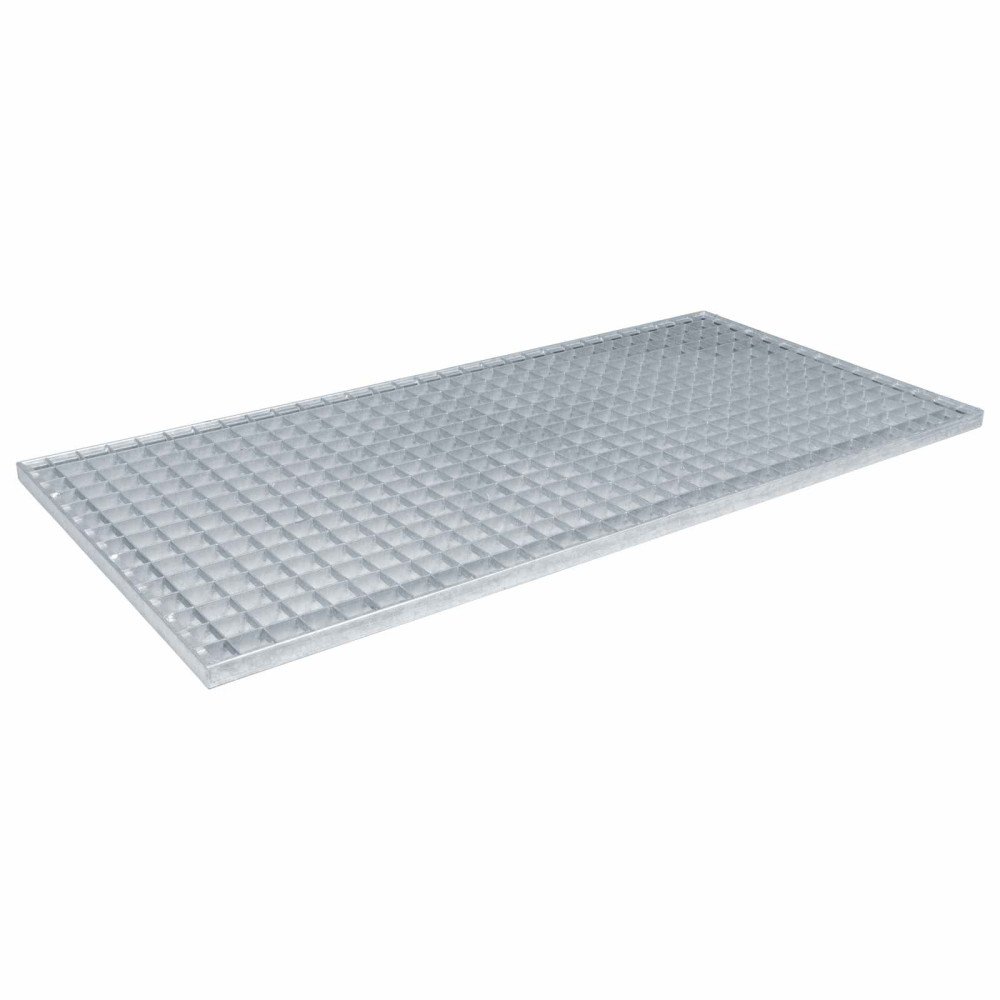 vidaXL Σίτα Ασημί 100 x 50 x 2 cm Γαλβανισμένο Ατσάλι Ψυχρής Βύθισης