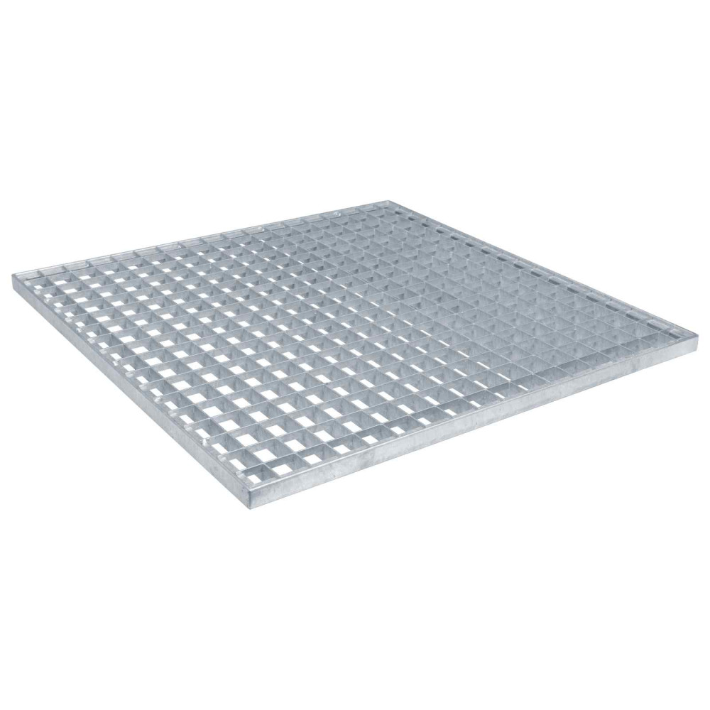 vidaXL Σίτα Ασημί 60 x 60 x 2 cm Γαλβανισμένο Ατσάλι Ψυχρής Βύθισης