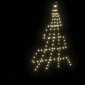 vidaXL Χριστουγεννιάτικο Δέντρο LED με Σφήνες Εδάφους 182 εκ Μέταλλο
