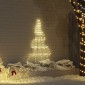 vidaXL Χριστουγεννιάτικο Δέντρο LED με Σφήνες Εδάφους 182 εκ Μέταλλο