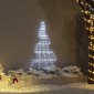 vidaXL Χριστουγεννιάτικο Δέντρο LED με Σφήνες Εδάφους 182 εκ Μέταλλο