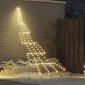 vidaXL Χριστουγεννιάτικο Δέντρο LED με Σφήνες Εδάφους 306 εκ Μέταλλο