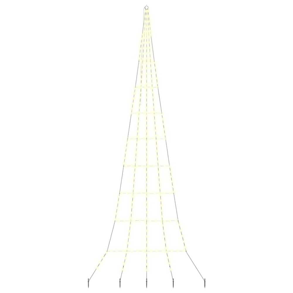 vidaXL Χριστουγεννιάτικο Δέντρο LED με Σφήνες Εδάφους 511 εκ Μέταλλο