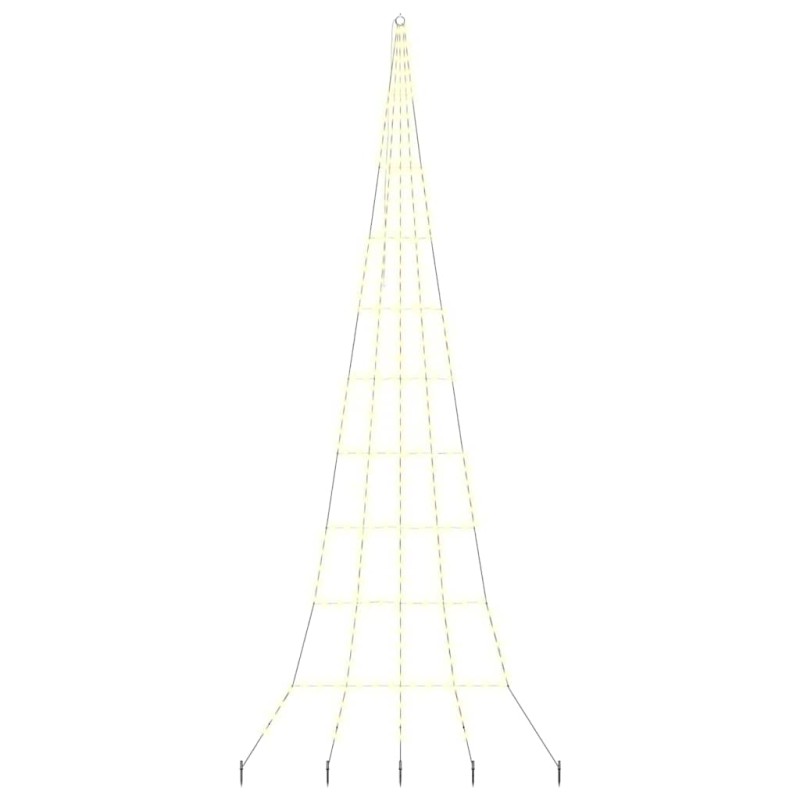 vidaXL Χριστουγεννιάτικο Δέντρο LED με Σφήνες Εδάφους 511 εκ Μέταλλο