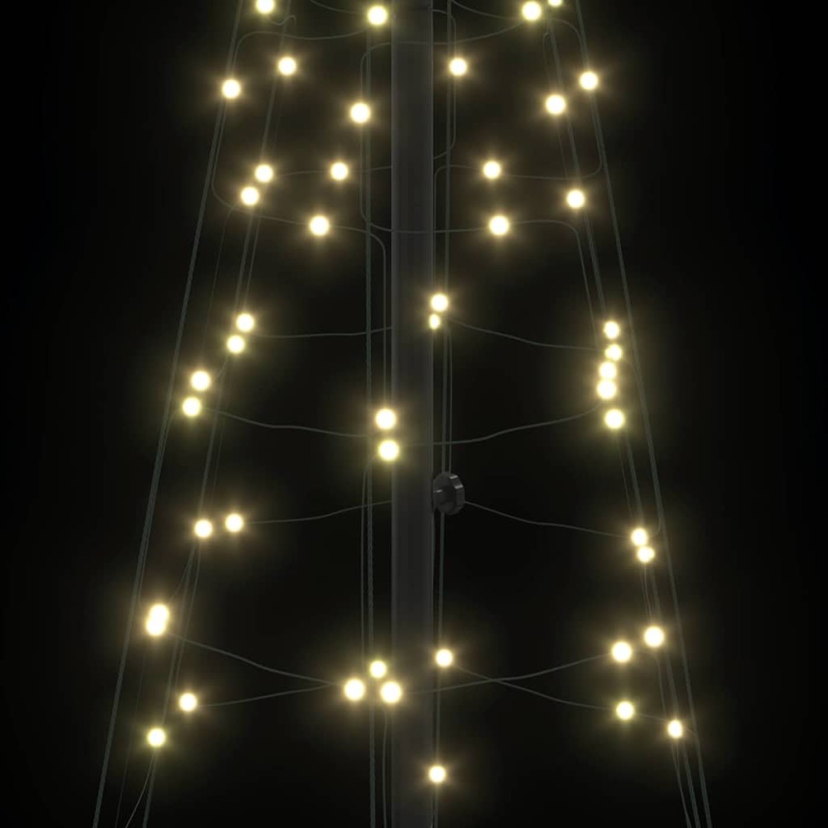 vidaXL LED Χριστουγεννιάτικο Δέντρο με βάση Θερμό λευκό 250 cm Σίδερο