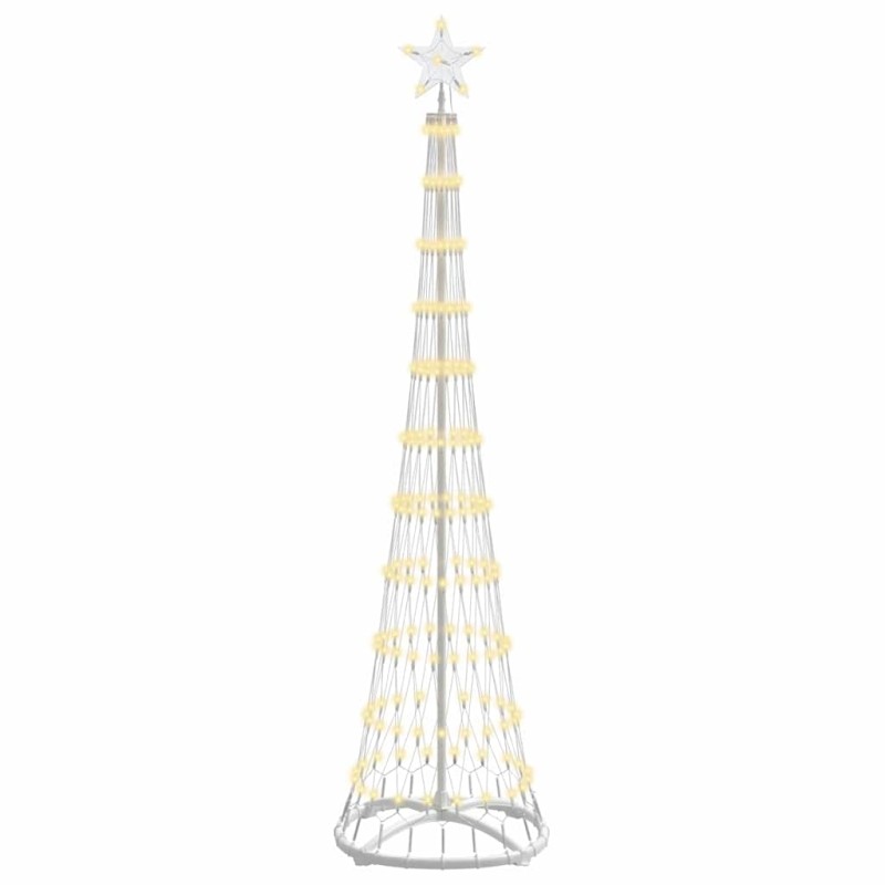 vidaXL LED Χριστουγεννιάτικο Δέντρο Θερμό λευκό 51 x 51 x 190 εκ