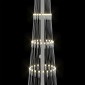 vidaXL LED Χριστουγεννιάτικο Δέντρο Θερμό λευκό 51 x 51 x 190 εκ