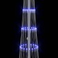 vidaXL LED Χριστουγεννιάτικο Δέντρο Μπλε 51 x 51 x 190 εκ Μέταλλο
