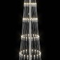 vidaXL LED Χριστουγεννιάτικο Δέντρο με βάση Θερμό λευκό 250 cm Μέταλλο