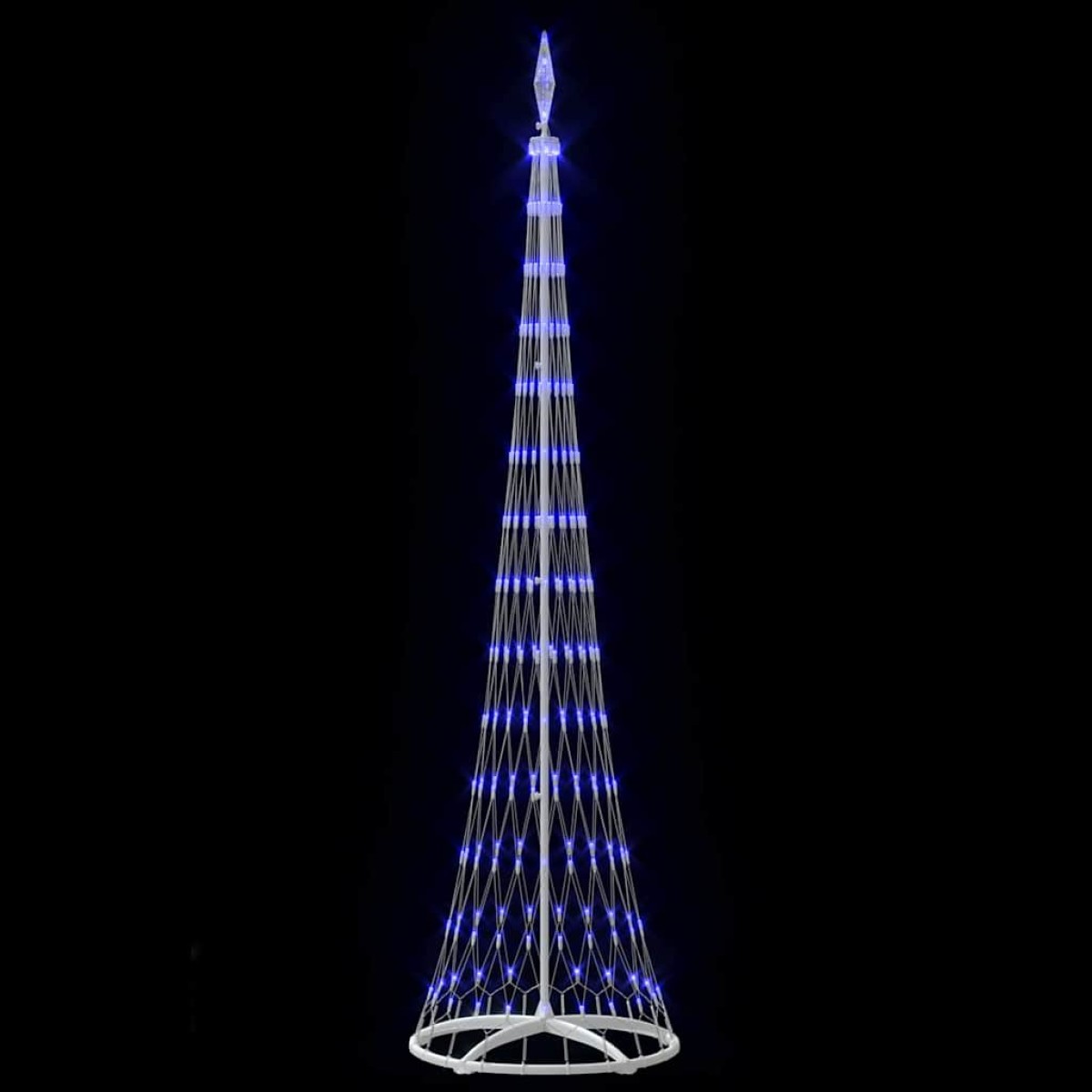 vidaXL LED Χριστουγεννιάτικο Δέντρο με 290 LED Μπλε 250 cm Μέταλλο