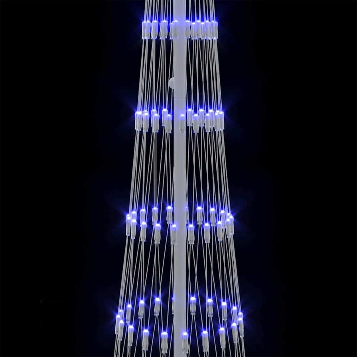 vidaXL LED Χριστουγεννιάτικο Δέντρο με 290 LED Μπλε 250 cm Μέταλλο