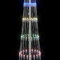 vidaXL LED Χριστουγεννιάτικο Δέντρο με βάση Πολύχρωμο 250 cm Μέταλλο