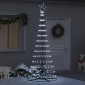vidaXL LED Χριστουγεννιάτικο Δέντρο με βάση Ψυχρό λευκό 250 cm Μέταλλο