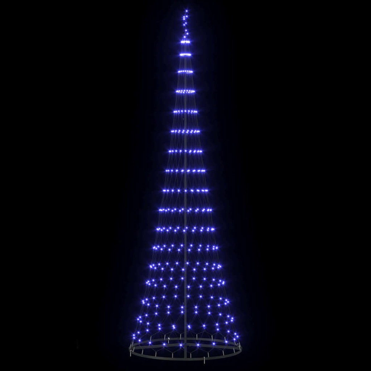 vidaXL LED Χριστουγεννιάτικο Δέντρο με 355 LED Μπλε 302,5 εκ. Μέταλλο