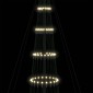 vidaXL LED Χριστουγεννιάτικο Δέντρο με βάση Θερμό λευκό 500 cm Μέταλλο