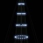 vidaXL LED Χριστουγεννιάτικο Δέντρο με βάση Ψυχρό λευκό 500 cm Μέταλλο