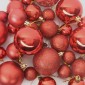 vidaXL Σετ Χριστουγεννιάτικων Στρογγυλών Μπαλίτσων 120 τμχ. Κόκκινο