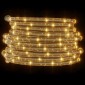 vidaXL Φωτιστικό Συρματόσχοινο με 2400 LED Θερμό λευκό 100 m PVC