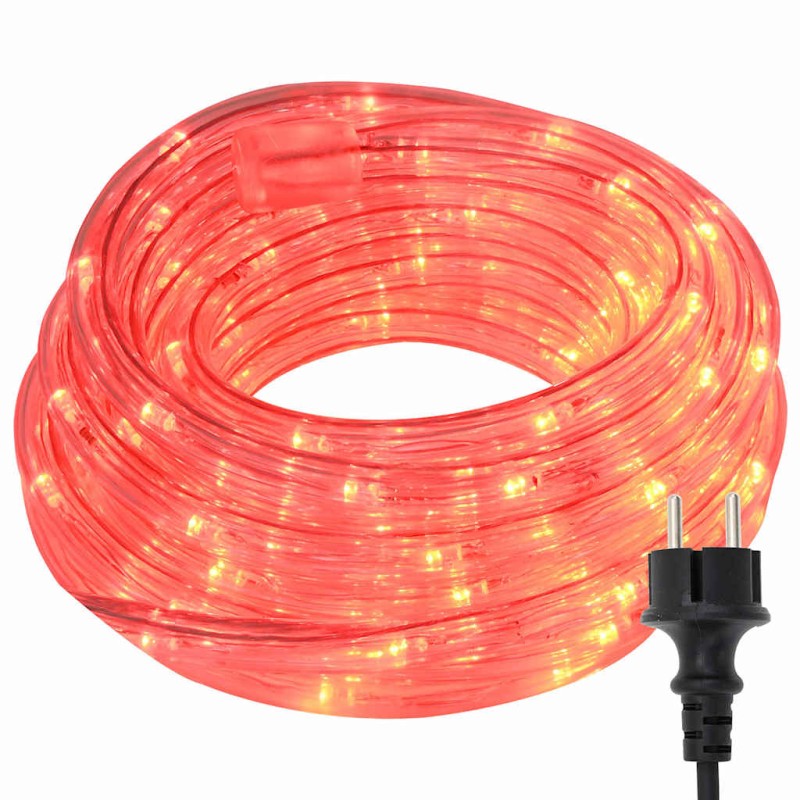 vidaXL Φωτιστικό Συρματόσχοινο με 1200 LED Κόκκινο 50 m PVC