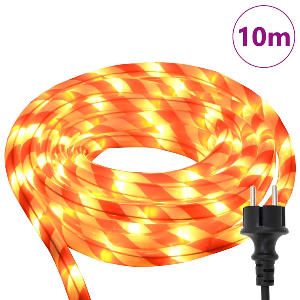 vidaXL Φωτιστικό Συρματόσχοινο με 240 LED Θερμό λευκό 10 m PVC