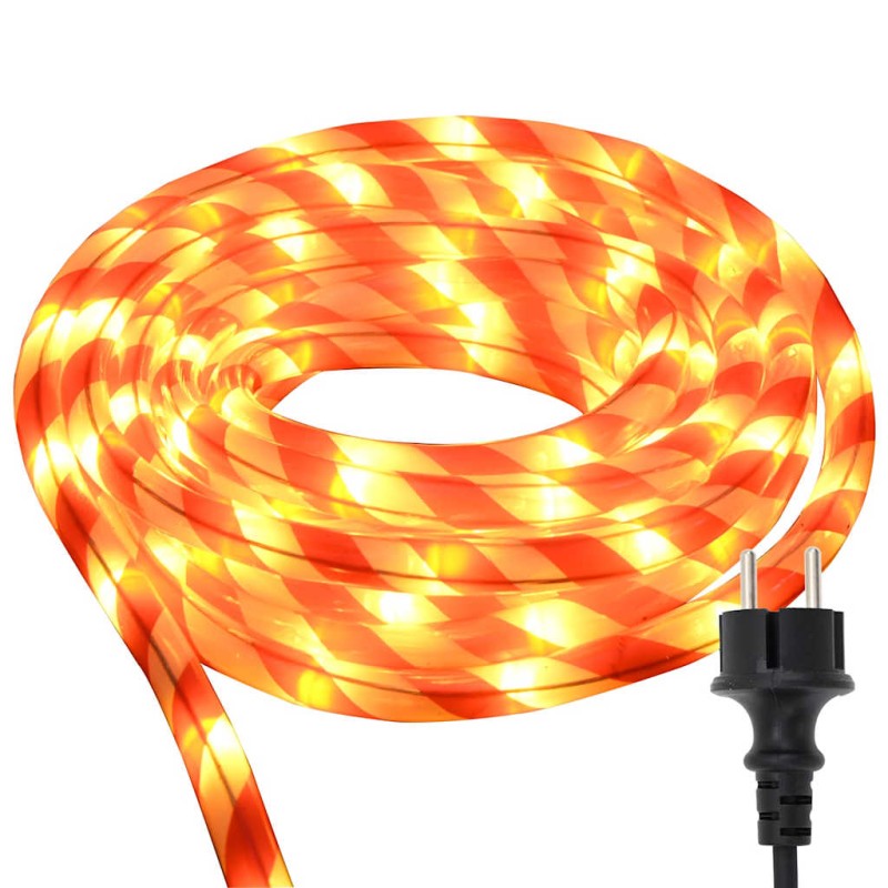 vidaXL Φωτιστικό Συρματόσχοινο με 2400 LED Θερμό λευκό 100 m PVC