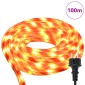 vidaXL Φωτιστικό Συρματόσχοινο με 2400 LED Θερμό λευκό 100 m PVC