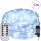 vidaXL Φωτιστικό Συρματόσχοινο με 120 LED Κρύο Λευκό 5 m PVC