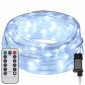vidaXL Φωτιστικό Συρματόσχοινο με 240 LED Κρύο Λευκό 10 m PVC
