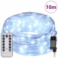 vidaXL Φωτιστικό Συρματόσχοινο με 240 LED Κρύο Λευκό 10 m PVC