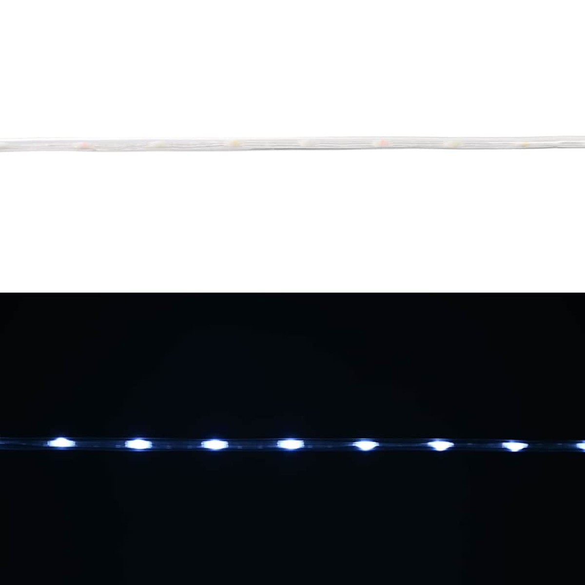 vidaXL Φωτιστικό Συρματόσχοινο με 480 LED Κρύο Λευκό 20 m PVC