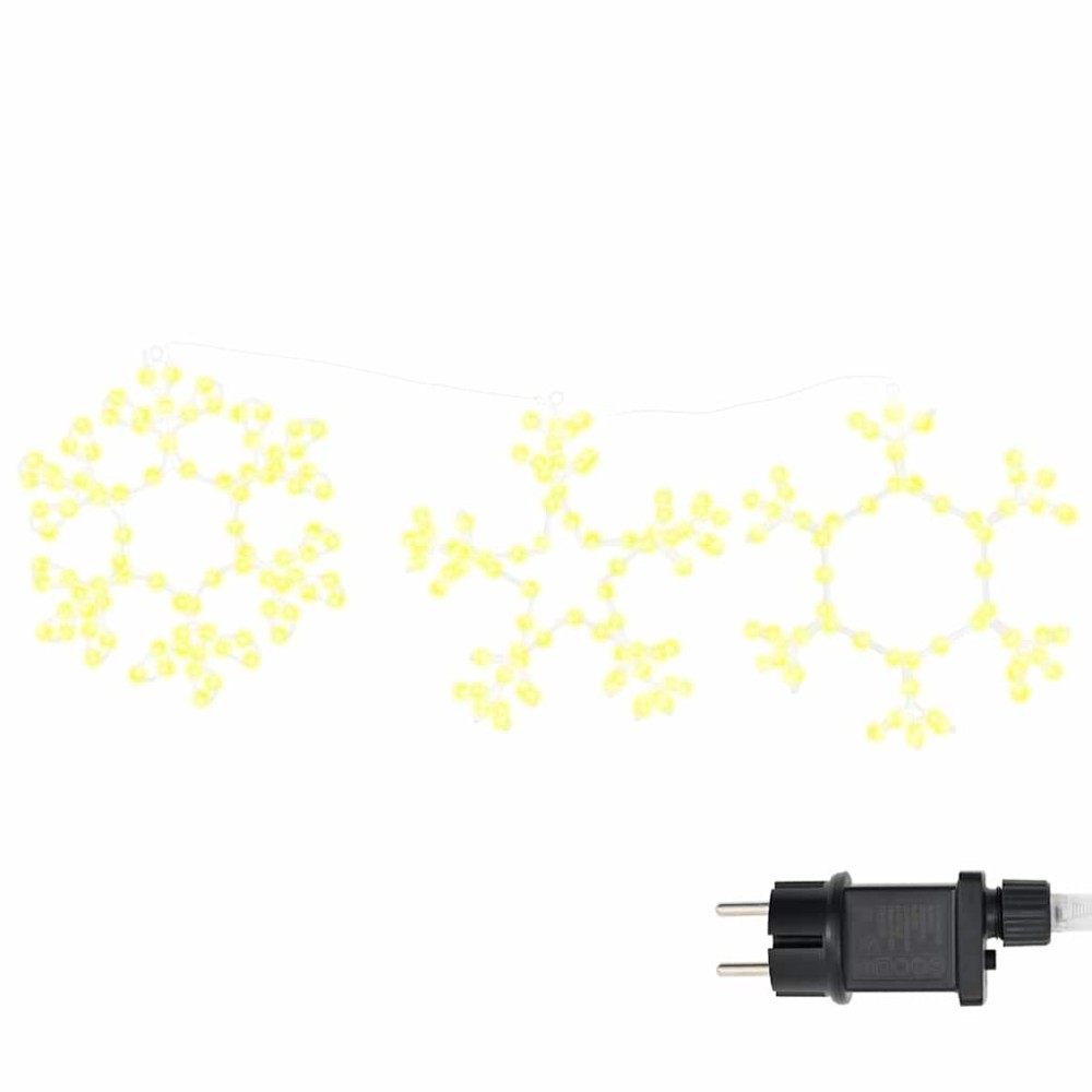 vidaXL Χριστουγεννιάτικο Χιόνι με 252 LED Θερμό λευκό 44,5 x 38 εκ PVC