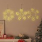 vidaXL Χριστουγεννιάτικο Χιόνι με 252 LED Θερμό λευκό 44,5 x 38 εκ PVC