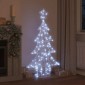 vidaXL Χριστουγεννιάτικο Δέντρο με 160 LED Ψυχρό λευκό 150 cm Ακρυλικό