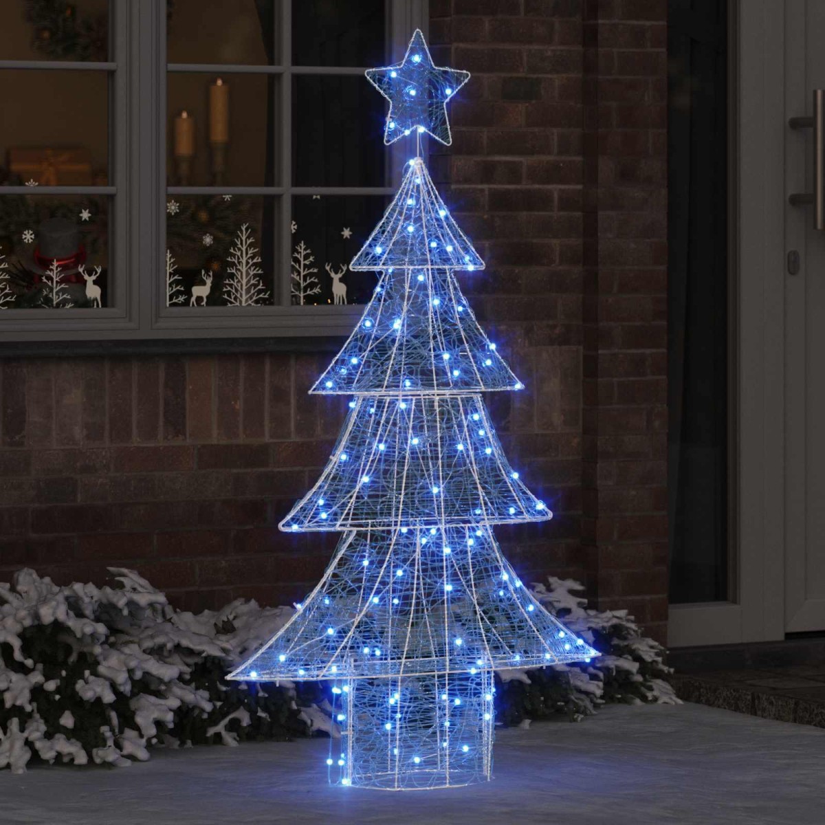 vidaXL Χριστουγεννιάτικο Δέντρο με 160 LED Μπλε 150 cm Ακρυλικό