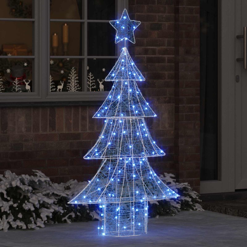 vidaXL Χριστουγεννιάτικο Δέντρο με 160 LED Μπλε 150 cm Ακρυλικό