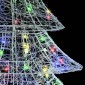 vidaXL Χριστουγεννιάτικο Δέντρο με 160 LED Πολύχρωμο 150 cm Ακρυλικό
