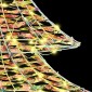 vidaXL Χριστουγεννιάτικο Δέντρο με 160 LED Θερμό λευκό 150 cm PET