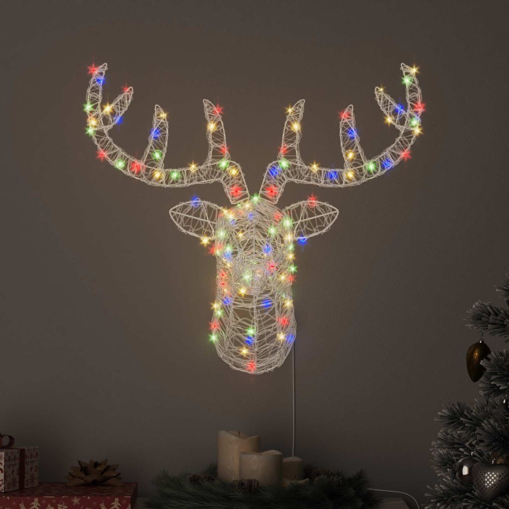 vidaXL Κεφάλι Ράντερ με 140 LED πολύχρωμο 68 x 36,5 x 62,5 εκ Ακρυλικό