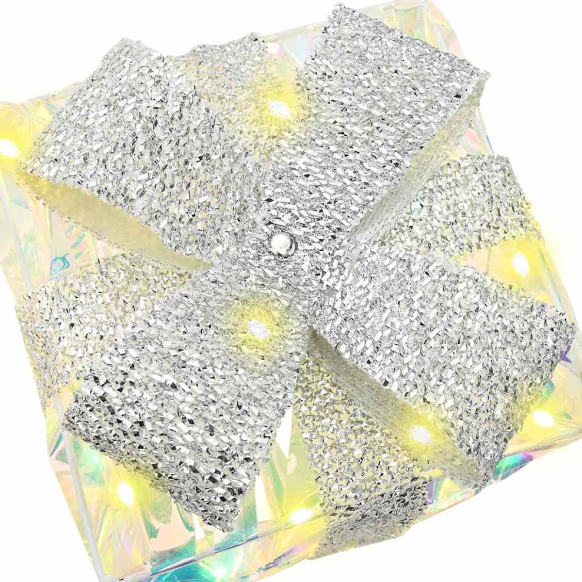 vidaXL Κουτί Δώρου 3 τμχ. Θερμό λευκό 20 x 20 x 20 εκ. PET 60 LED