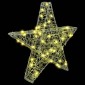 vidaXL 3D Αστέρι με 50 LED Θερμό λευκό 55 x 53.5 x 10 εκ Ακρυλικό