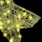 vidaXL 3D Αστέρι με 50 LED Θερμό λευκό 55 x 53.5 x 10 εκ Ακρυλικό