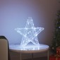 vidaXL 3D Αστέρι με 50 LED Ψυχρό λευκό 55 x 53.5 x 10 εκ Ακρυλικό