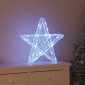 vidaXL 3D Αστέρι με 50 LED Ψυχρό λευκό 55 x 53.5 x 10 εκ Ακρυλικό