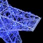 vidaXL 3D Αστέρι με 50 LED Μπλε 55 x 53.5 x 10 εκ Ακρυλικό