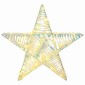 vidaXL 3D Αστέρι με 50 LED Θερμό λευκό 55 x 52.5 x 9 εκ PET