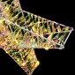 vidaXL 3D Αστέρι με 50 LED Θερμό λευκό 55 x 52.5 x 9 εκ PET